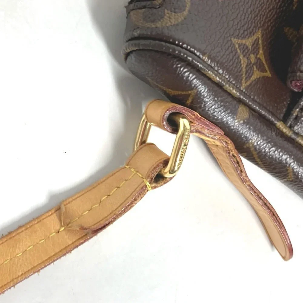 LOUIS VUITTON Brown Monogram Canvas Pochette Shoulder Bag